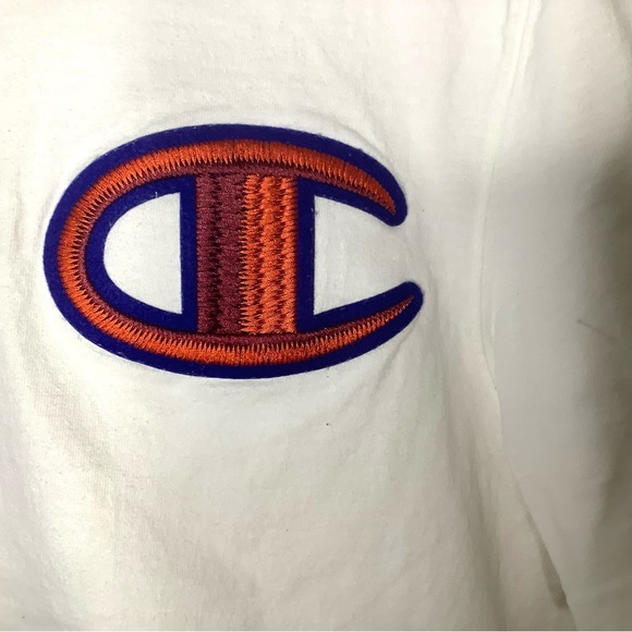< Vintage Champion Large Logo Patch T-Shirt > - Picture 4 of 5